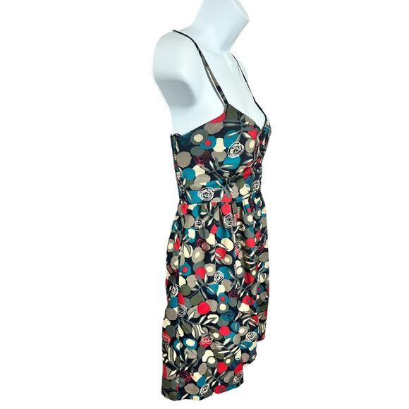 Vintage Forever 21 Floral Mini Dress Sz Small Sleeveless Button Front Sundress - Picture 4 of 6